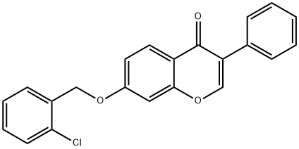 7-[(2-chlorobenzyl)oxy]-3-phenyl-4H-chromen-4-one Structure
