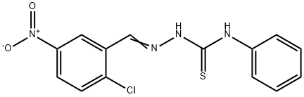 2-chloro-5-nitrobenzaldehyde N-phenylthiosemicarbazone,301809-33-6,结构式