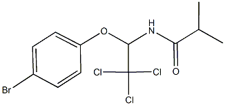 N-[1-(4-bromophenoxy)-2,2,2-trichloroethyl]-2-methylpropanamide Structure