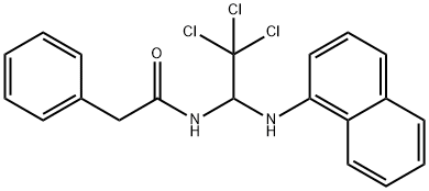 2-phenyl-N-[2,2,2-trichloro-1-(1-naphthylamino)ethyl]acetamide 结构式