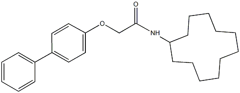 2-([1,1'-biphenyl]-4-yloxy)-N-cyclododecylacetamide Structure