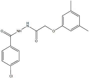 302559-26-8 N'-(4-chlorobenzoyl)-2-(3,5-dimethylphenoxy)acetohydrazide