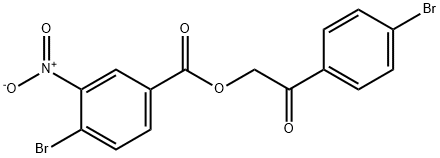 2-(4-bromophenyl)-2-oxoethyl 4-bromo-3-nitrobenzoate,302567-42-6,结构式