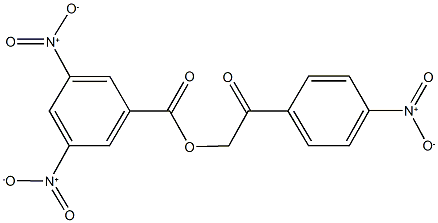 2-{4-nitrophenyl}-2-oxoethyl 3,5-dinitrobenzoate Struktur