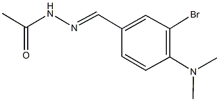 N'-[3-bromo-4-(dimethylamino)benzylidene]acetohydrazide 结构式