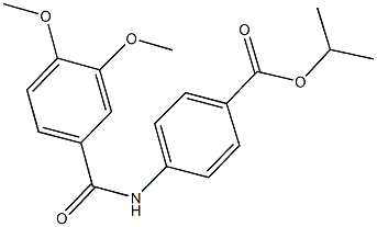 isopropyl 4-[(3,4-dimethoxybenzoyl)amino]benzoate Structure