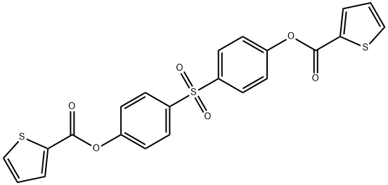 4-({4-[(2-thienylcarbonyl)oxy]phenyl}sulfonyl)phenyl 2-thiophenecarboxylate Structure