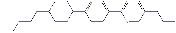 2-[4-(4-pentylcyclohexyl)phenyl]-5-propylpyridine Struktur