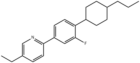 5-ethyl-2-[3-fluoro-4-(4-propylcyclohexyl)phenyl]pyridine 结构式