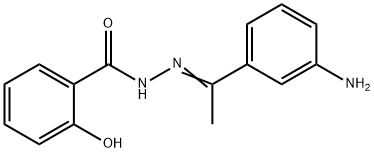 N'-[1-(3-aminophenyl)ethylidene]-2-hydroxybenzohydrazide 结构式