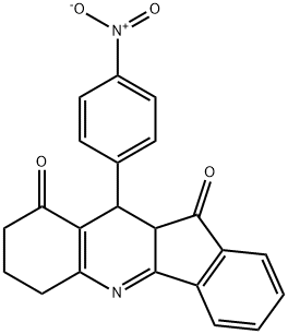 10-{4-nitrophenyl}-7,8,10,10a-tetrahydro-6H-indeno[1,2-b]quinoline-9,11-dione|