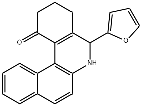 5-(2-furyl)-3,4,5,6-tetrahydrobenzo[a]phenanthridin-1(2H)-one 化学構造式