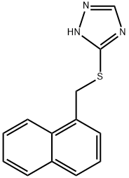 5-[(1-naphthylmethyl)sulfanyl]-1H-1,2,4-triazole Structure