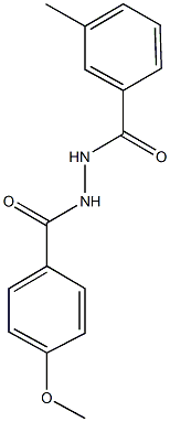 N'-(4-methoxybenzoyl)-3-methylbenzohydrazide Struktur