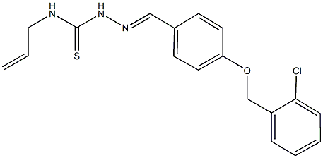 4-[(2-chlorobenzyl)oxy]benzaldehyde N-allylthiosemicarbazone Structure