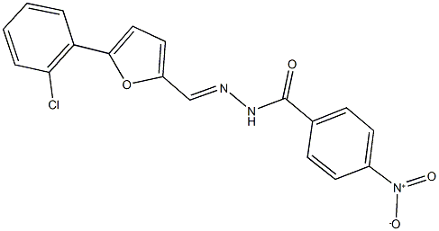 N'-{[5-(2-chlorophenyl)-2-furyl]methylene}-4-nitrobenzohydrazide Structure