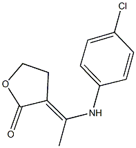 3-[1-(4-chloroanilino)ethylidene]dihydro-2(3H)-furanone Struktur