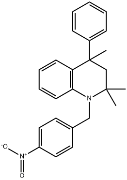 1-{4-nitrobenzyl}-2,2,4-trimethyl-4-phenyl-1,2,3,4-tetrahydroquinoline Structure