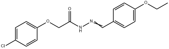 2-(4-chlorophenoxy)-N'-(4-ethoxybenzylidene)acetohydrazide Structure