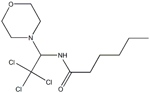 N-[2,2,2-trichloro-1-(4-morpholinyl)ethyl]hexanamide Structure