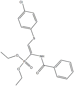 diethyl 1-(benzoylamino)-2-[(4-chlorophenyl)sulfanyl]vinylphosphonate,302937-78-6,结构式