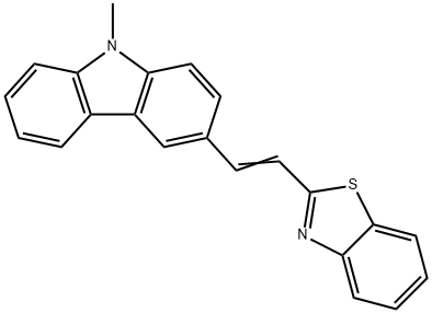 3-[2-(1,3-benzothiazol-2-yl)vinyl]-9-methyl-9H-carbazole Structure