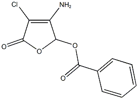 3-amino-4-chloro-5-oxo-2,5-dihydro-2-furanyl benzoate 结构式