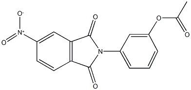 3-{5-nitro-1,3-dioxo-1,3-dihydro-2H-isoindol-2-yl}phenyl acetate,302953-46-4,结构式