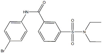 N-(4-bromophenyl)-3-[(diethylamino)sulfonyl]benzamide Struktur