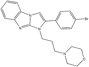 2-(4-bromophenyl)-1-[3-(4-morpholinyl)propyl]-1H-imidazo[1,2-a]benzimidazole 结构式