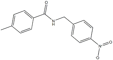 N-{4-nitrobenzyl}-4-methylbenzamide Structure