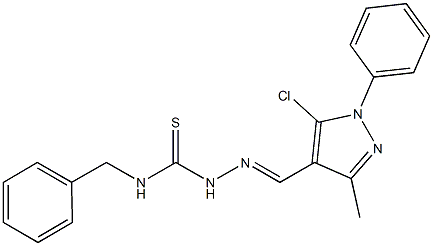 5-chloro-3-methyl-1-phenyl-1H-pyrazole-4-carbaldehyde N-benzylthiosemicarbazone|