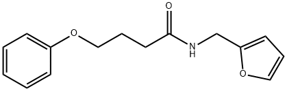 N-(2-furylmethyl)-4-phenoxybutanamide Struktur