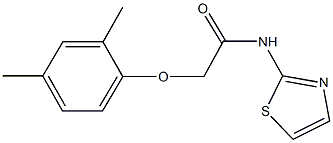 2-(2,4-dimethylphenoxy)-N-(1,3-thiazol-2-yl)acetamide Structure