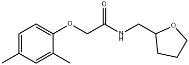 2-(2,4-dimethylphenoxy)-N-(tetrahydro-2-furanylmethyl)acetamide|