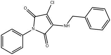 3-(benzylamino)-4-chloro-1-phenyl-1H-pyrrole-2,5-dione Structure