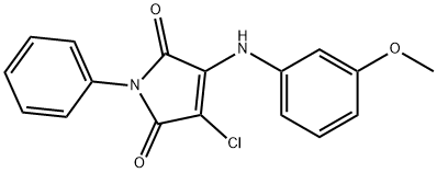 303034-08-4 3-chloro-4-(3-methoxyanilino)-1-phenyl-1H-pyrrole-2,5-dione