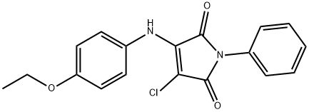 3-chloro-4-(4-ethoxyanilino)-1-phenyl-1H-pyrrole-2,5-dione Structure