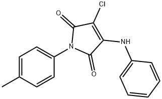 3-anilino-4-chloro-1-(4-methylphenyl)-1H-pyrrole-2,5-dione,303034-19-7,结构式