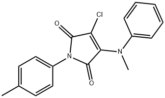 3-chloro-4-(methylanilino)-1-(4-methylphenyl)-1H-pyrrole-2,5-dione|