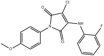 303034-45-9 3-chloro-4-(2-fluoroanilino)-1-(4-methoxyphenyl)-1H-pyrrole-2,5-dione