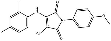 3-chloro-4-(2,4-dimethylanilino)-1-(4-methoxyphenyl)-1H-pyrrole-2,5-dione|