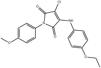 3-chloro-4-(4-ethoxyanilino)-1-(4-methoxyphenyl)-1H-pyrrole-2,5-dione Structure