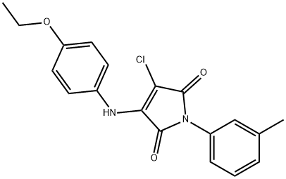 3-chloro-4-(4-ethoxyanilino)-1-(3-methylphenyl)-1H-pyrrole-2,5-dione Struktur