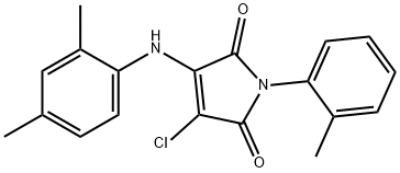 3-chloro-4-(2,4-dimethylanilino)-1-(2-methylphenyl)-1H-pyrrole-2,5-dione|