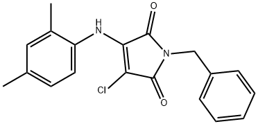 1-benzyl-3-chloro-4-(2,4-dimethylanilino)-1H-pyrrole-2,5-dione|