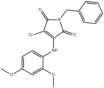 303035-05-4 1-benzyl-3-chloro-4-(2,4-dimethoxyanilino)-1H-pyrrole-2,5-dione