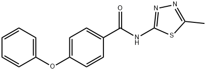 N-(5-methyl-1,3,4-thiadiazol-2-yl)-4-phenoxybenzamide Structure