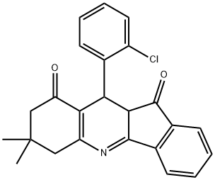 303039-28-3 10-(2-chlorophenyl)-7,7-dimethyl-7,8,10,10a-tetrahydro-6H-indeno[1,2-b]quinoline-9,11-dione