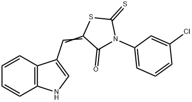 3-(3-chlorophenyl)-5-(1H-indol-3-ylmethylene)-2-thioxo-1,3-thiazolidin-4-one|